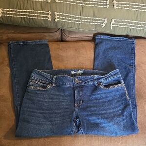 Wrangler Women's Dark Blue Straight Leg Jeans